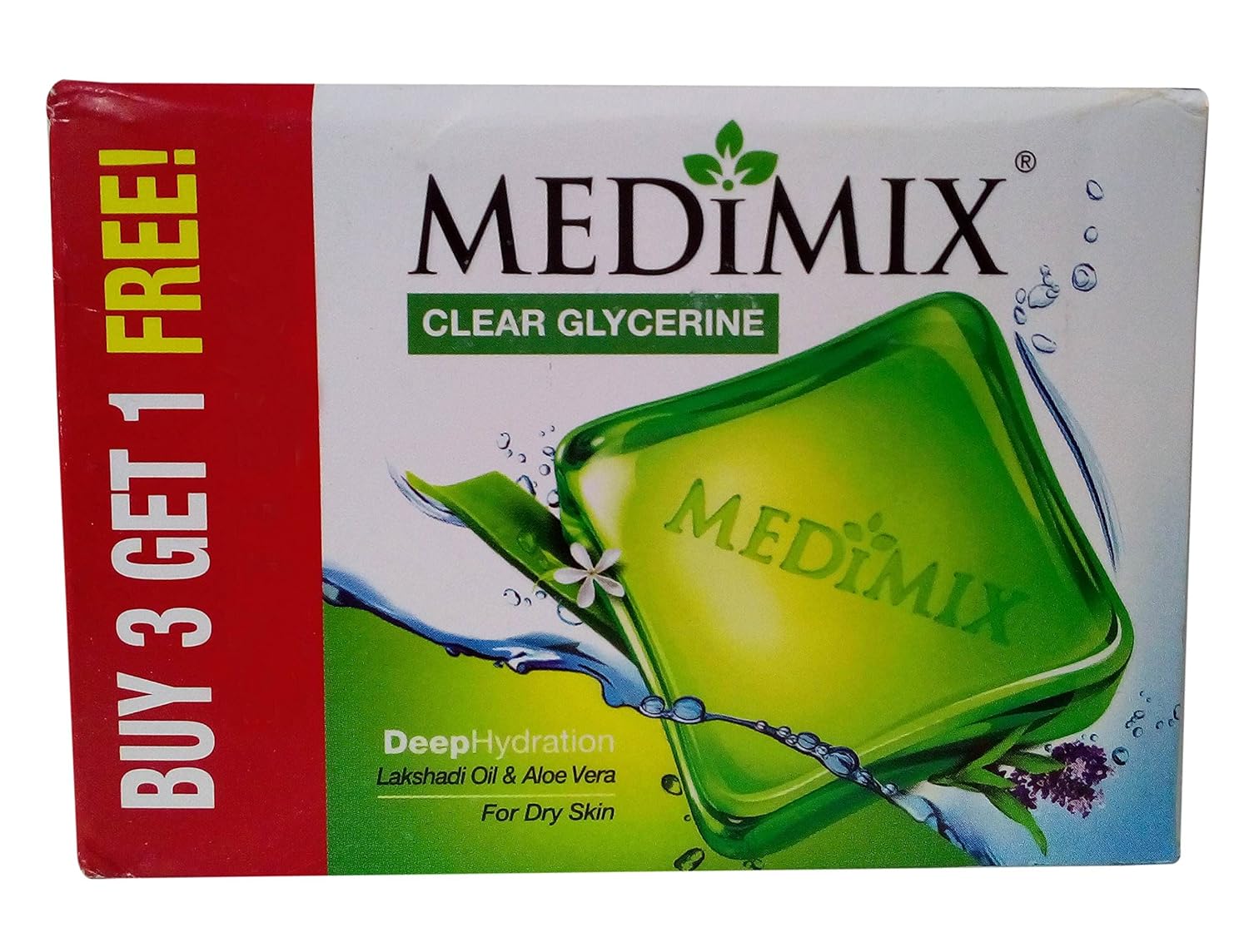Buy Medimix Clear Glycerine Soap Deep Hydration, 400g Promo Pack