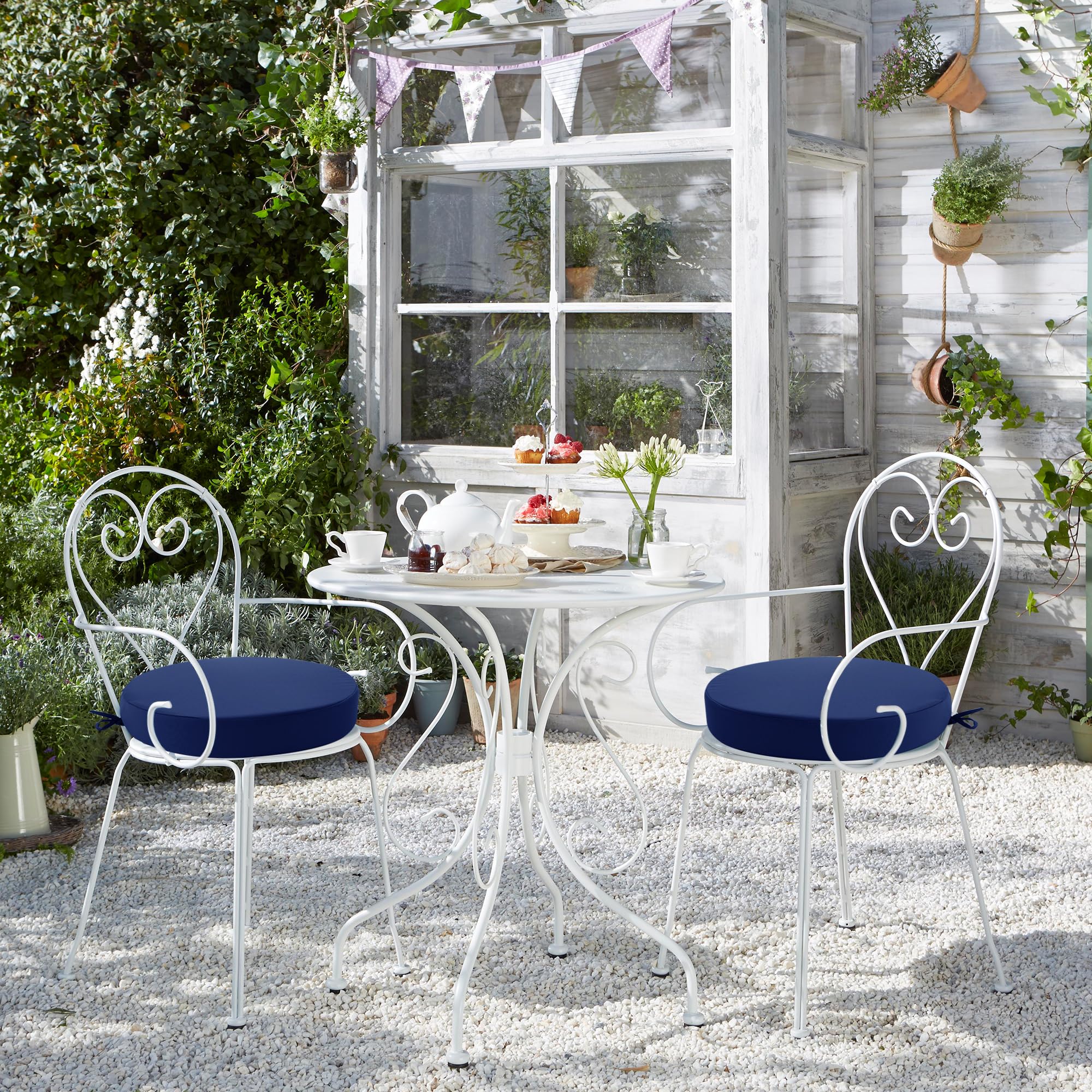 Bistro Chairs Round Cushion Pads For Garden Furniture Outdoor 16