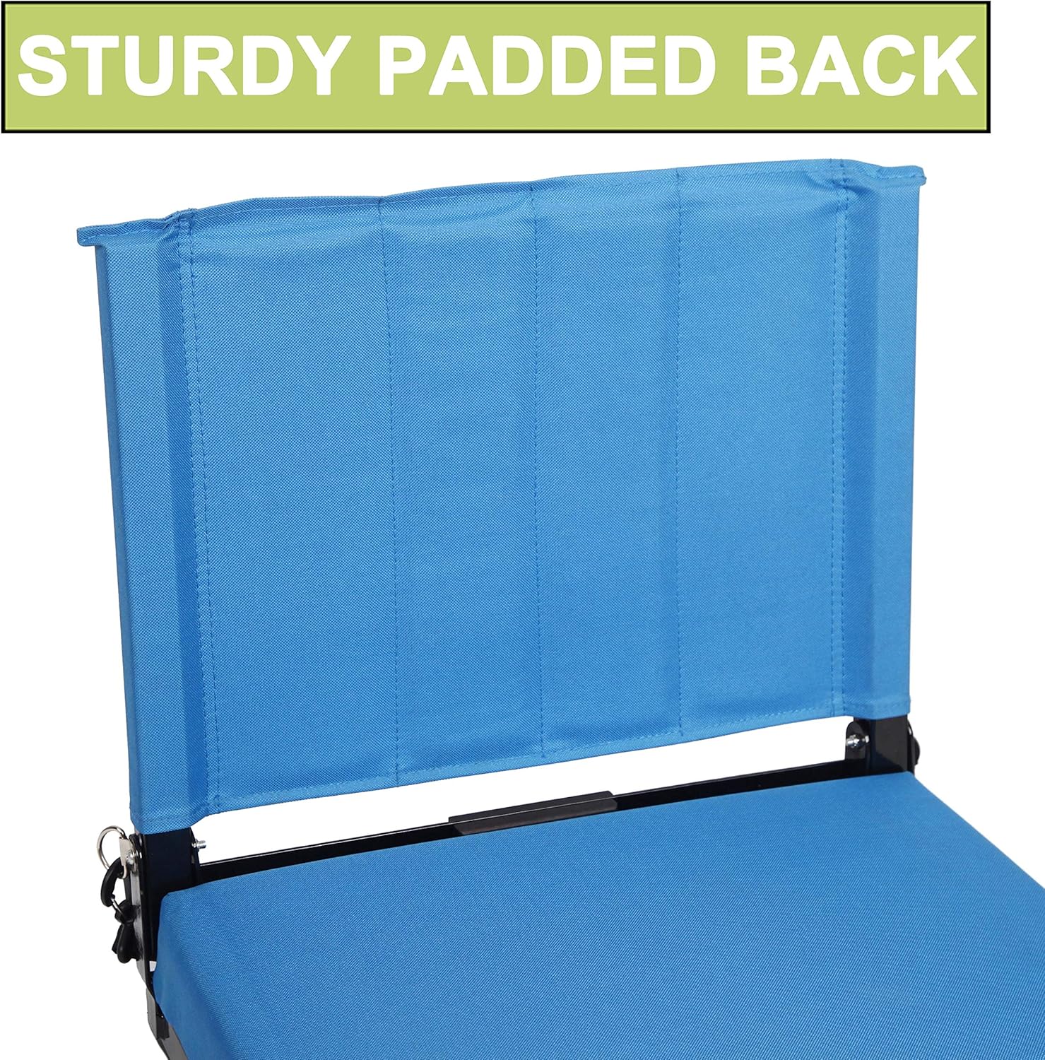 SPORT BEATS 2 Pack Stadium Seats for Bleachers Stadium Chair with Back Support and Wide Padded Cushion-Includes Shoulder Strap and Cup Holder : Sports & Outdoors