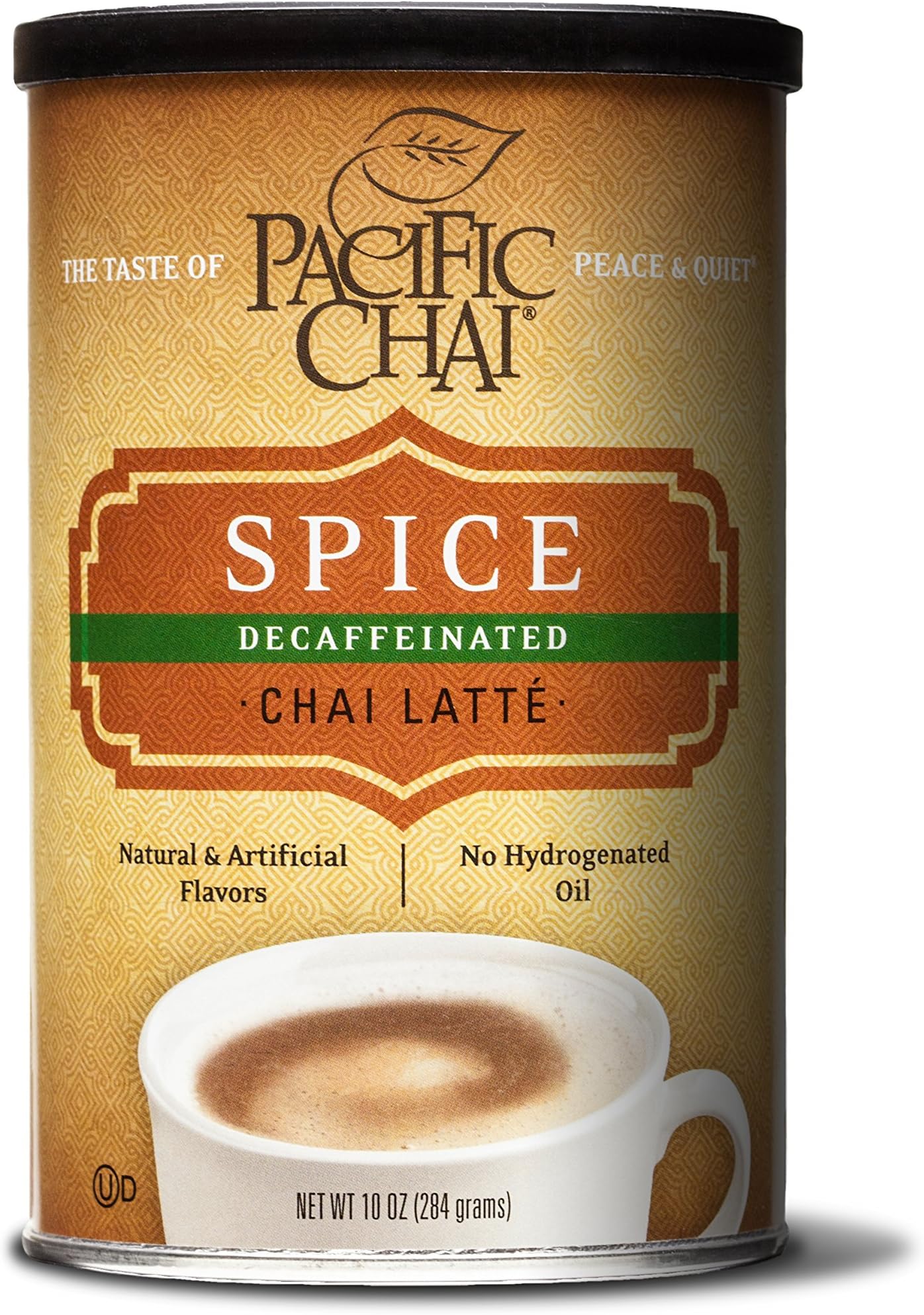 Pacific Chai Decaffeinated, Spice Chai Latte Mix, 10 oz Canisters
