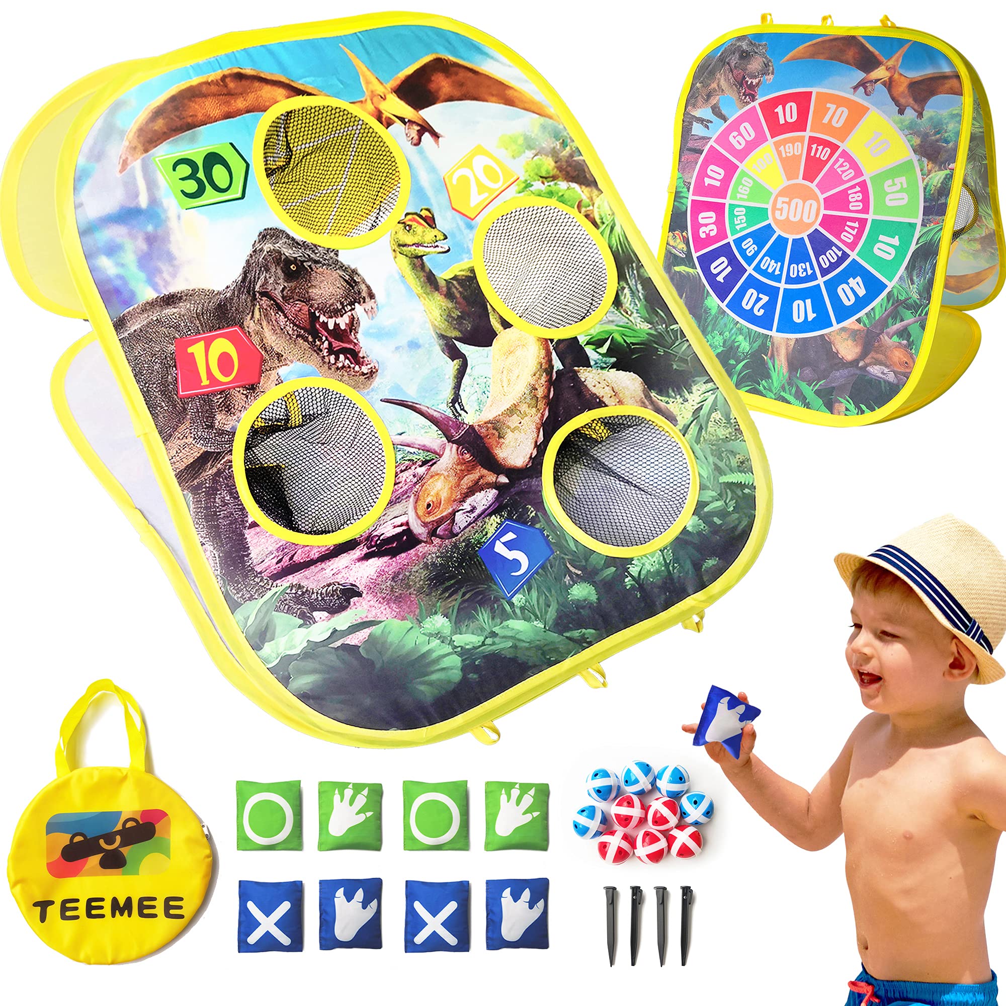 Buy TEEMEE Bean Bag Toss Game, Beach Kids Toys with 8 Bean Bags & 10