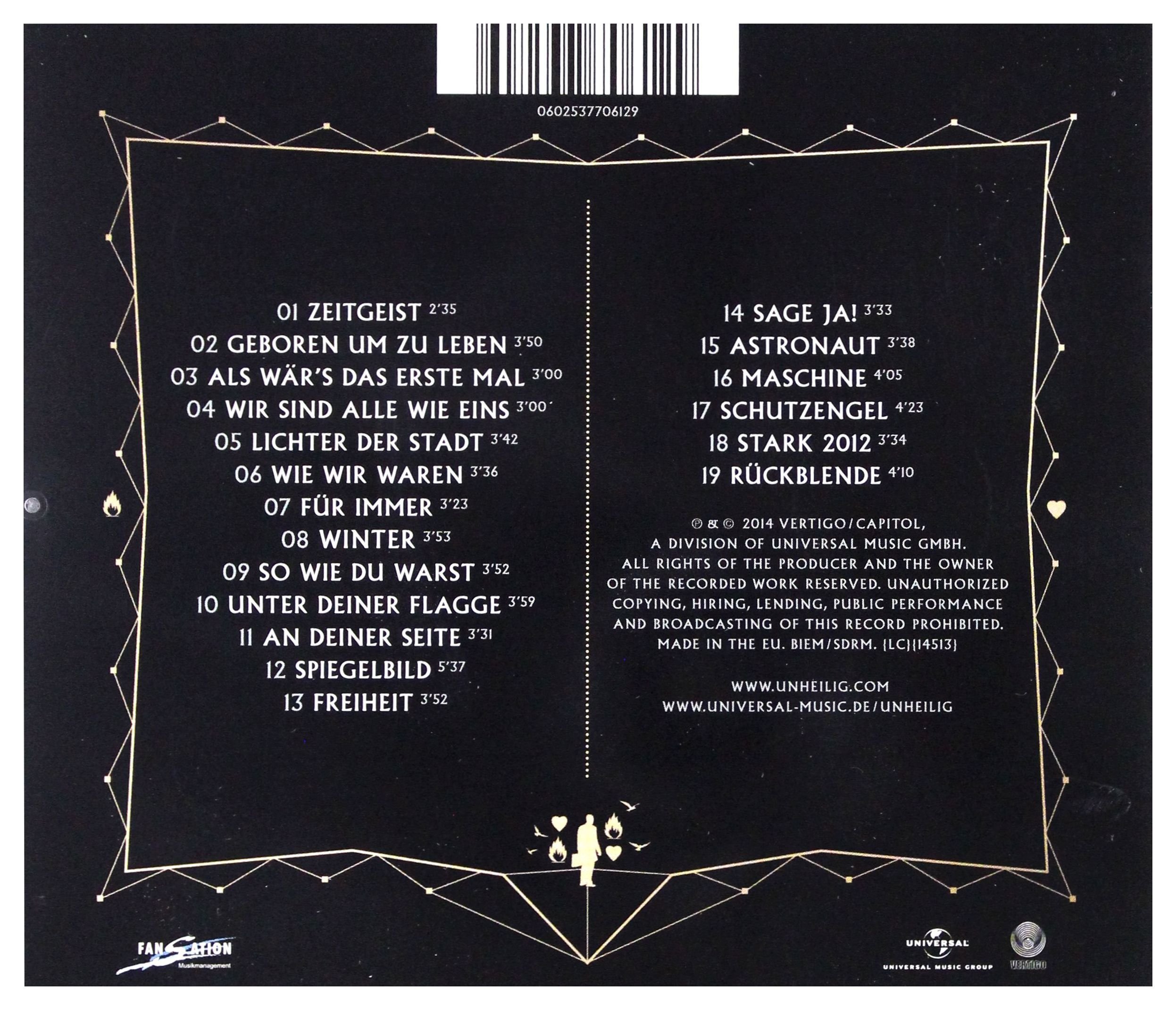 Alles hat seine Zeit – Best Of Unheilig 1999-2014