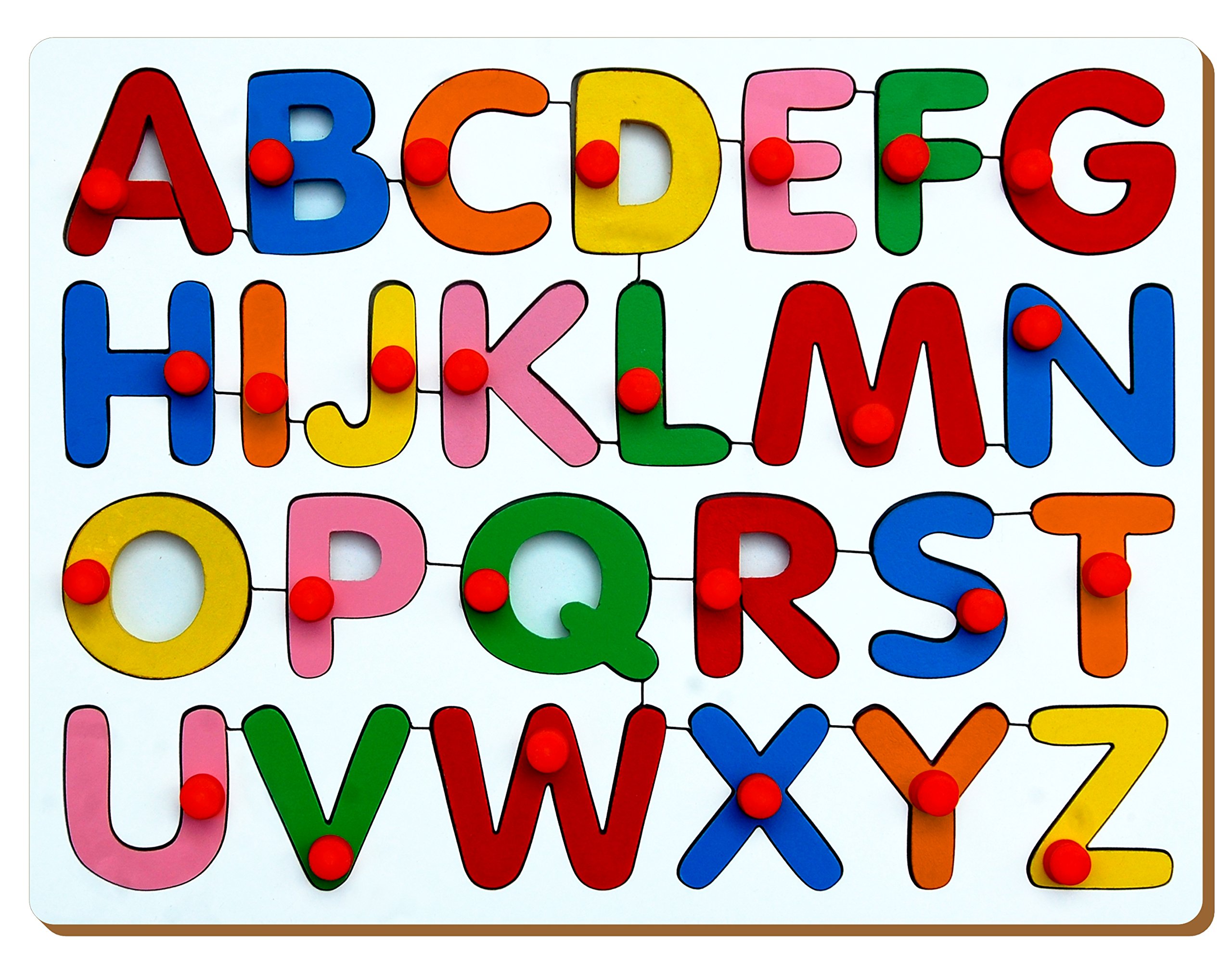 The Kiddy Depot - English Alphabet Uppercase Educational Wooden Board (B07BFXRJZT) Amazon Price History, Amazon Price Tracker