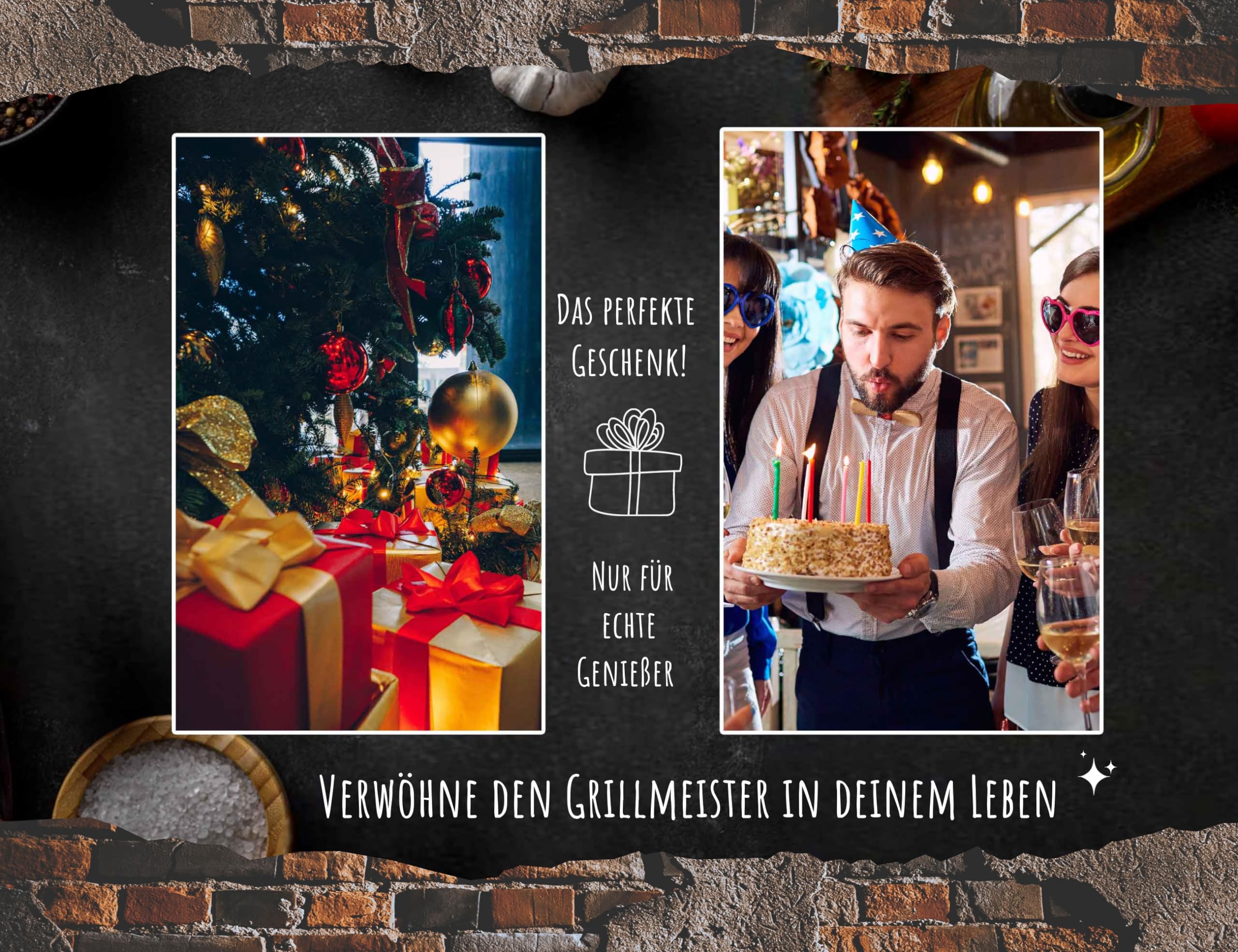 Maletín para barbacoa personalizado, juego de utensilios para barbacoa, resistente a la corrosión, ergonómico y elegante, 15 piezas para hombre