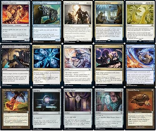 Miniatura 4 de Elite Commander Urza Artifacts Deck – Esper – Azul Negro Blanco – EDH – Urza, Artificio Jefe – 100 cartas – Magic The Gathering Deck – Muy fuerte