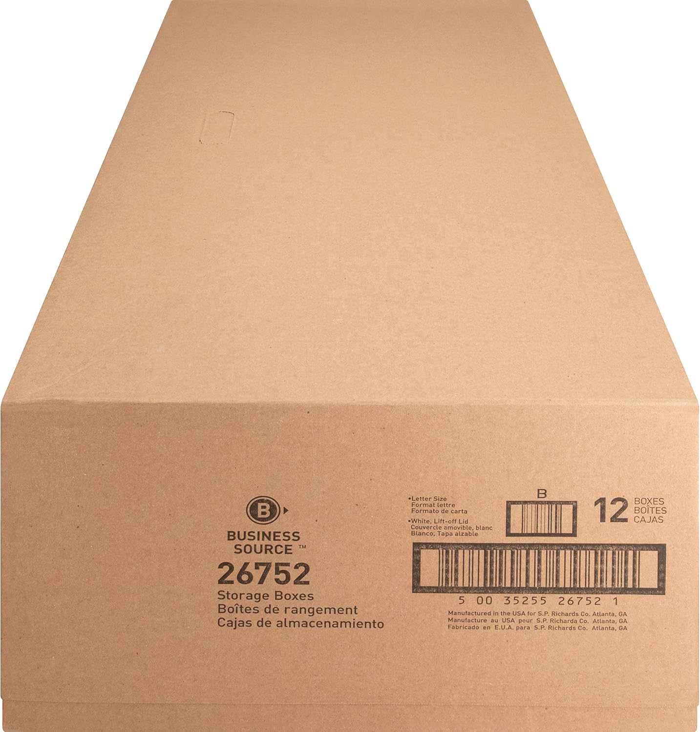 Business Source Lift-off Lid Light Duty Storage Box