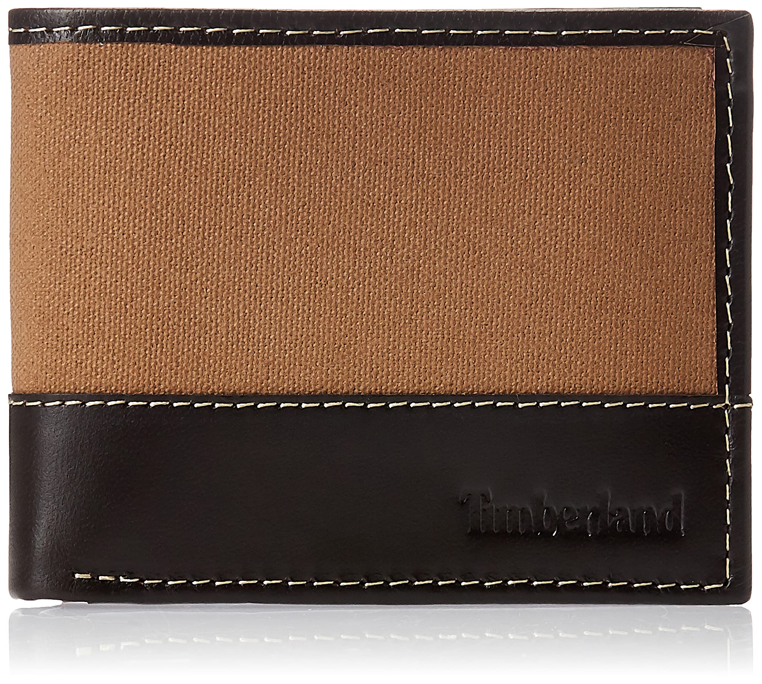 Timberland Men's Baseline Canvas Passcase, Khaki, One Size