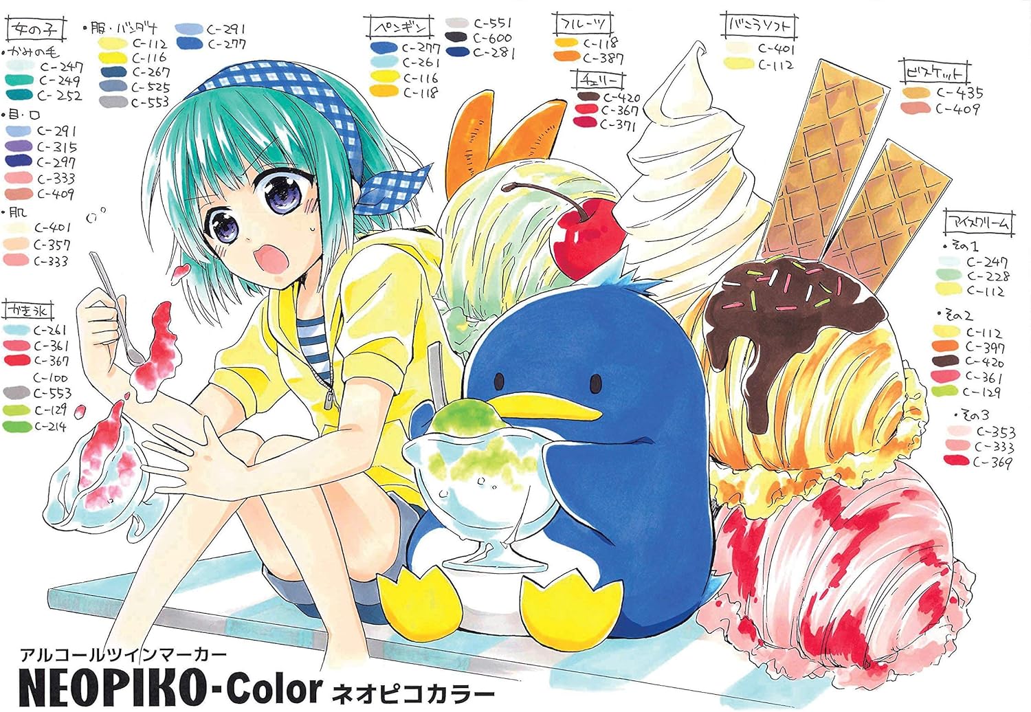 Derita alcohol marker Neopiko color basic 6A set