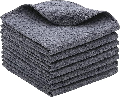 Paño de limpieza de microfibra para cocina, trapos para platos, paños de cocina sin olor para lavar platos, paños de cocina absorbentes de tejido de