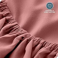 Vista 207 de Bare Home - Sábana bajera de microfibra 1800 muy suave y duradera, para colchones altos tamaño individual, color gris pardo