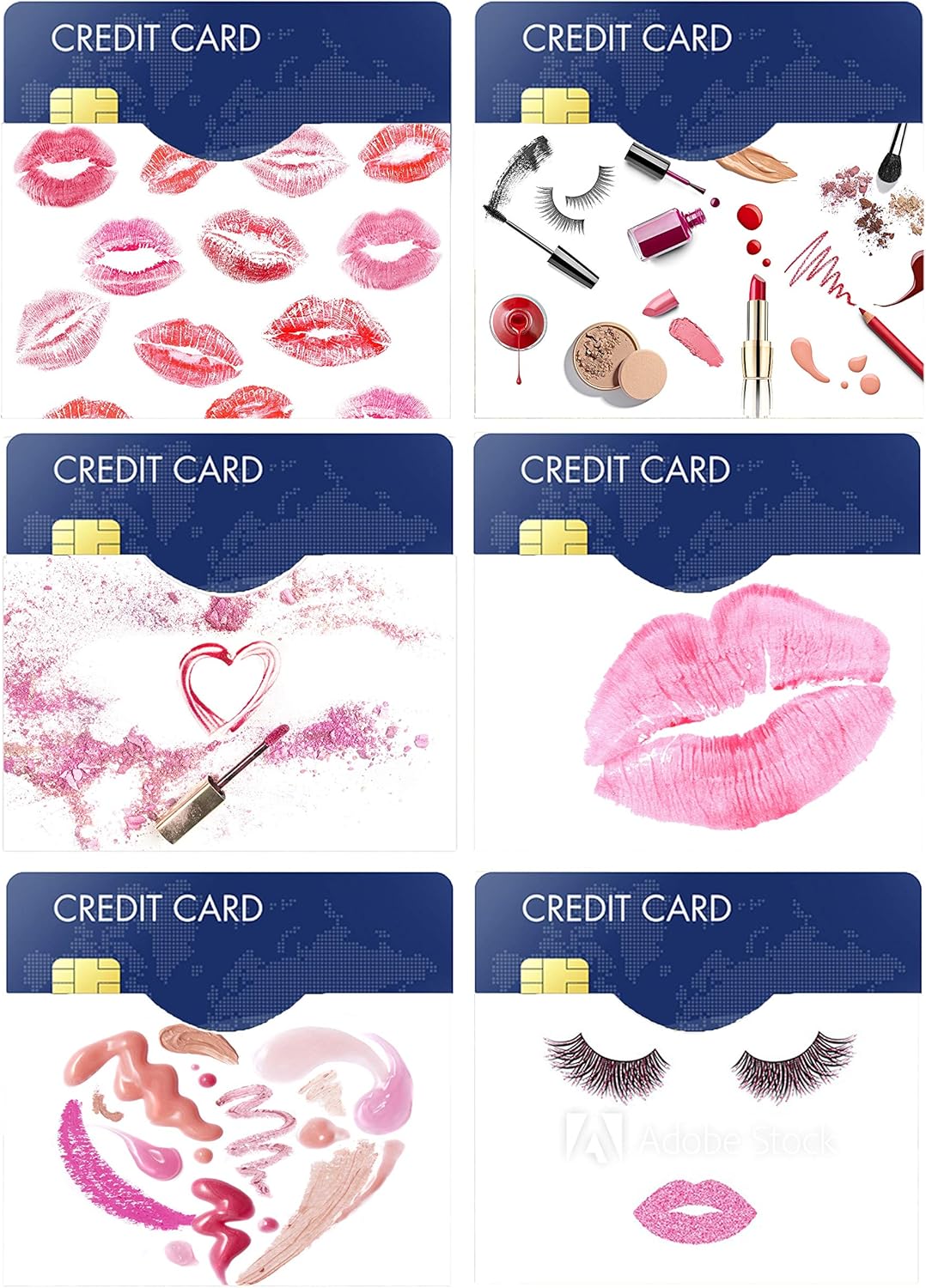 Travel Sidekick RFID Blocking Credit Card Sleeves 6 Fun Designs 