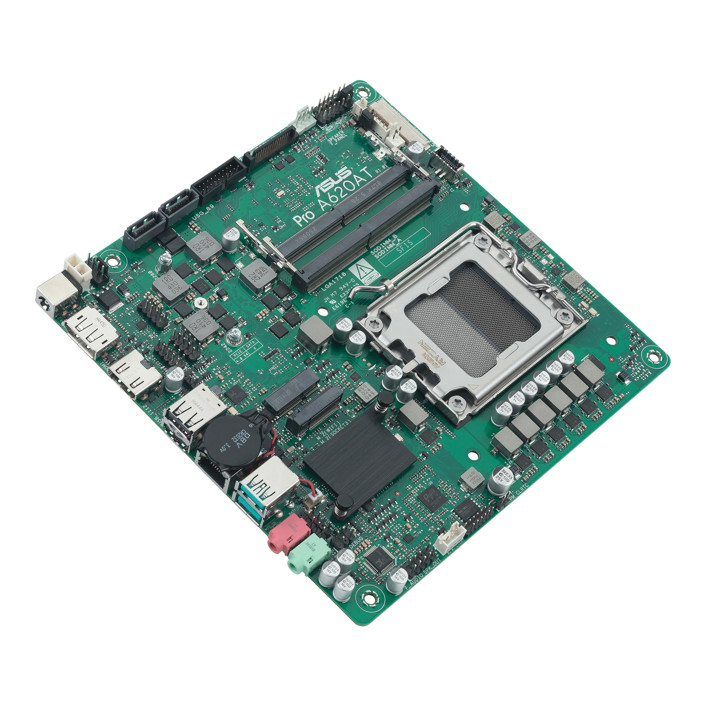 ASUS PRO A620AT-CSM Business Motherboard Socket AMD AM5 (Thin Mini