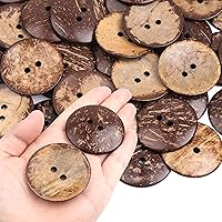 Vista 7 de YAKA 100pc nuevo grueso coco Shell 2 agujeros botón artesanía/coser/productos calientes