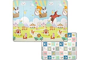 59" Large Folding Play Mat for Babies and Kids - Waterproof and Non-Slip