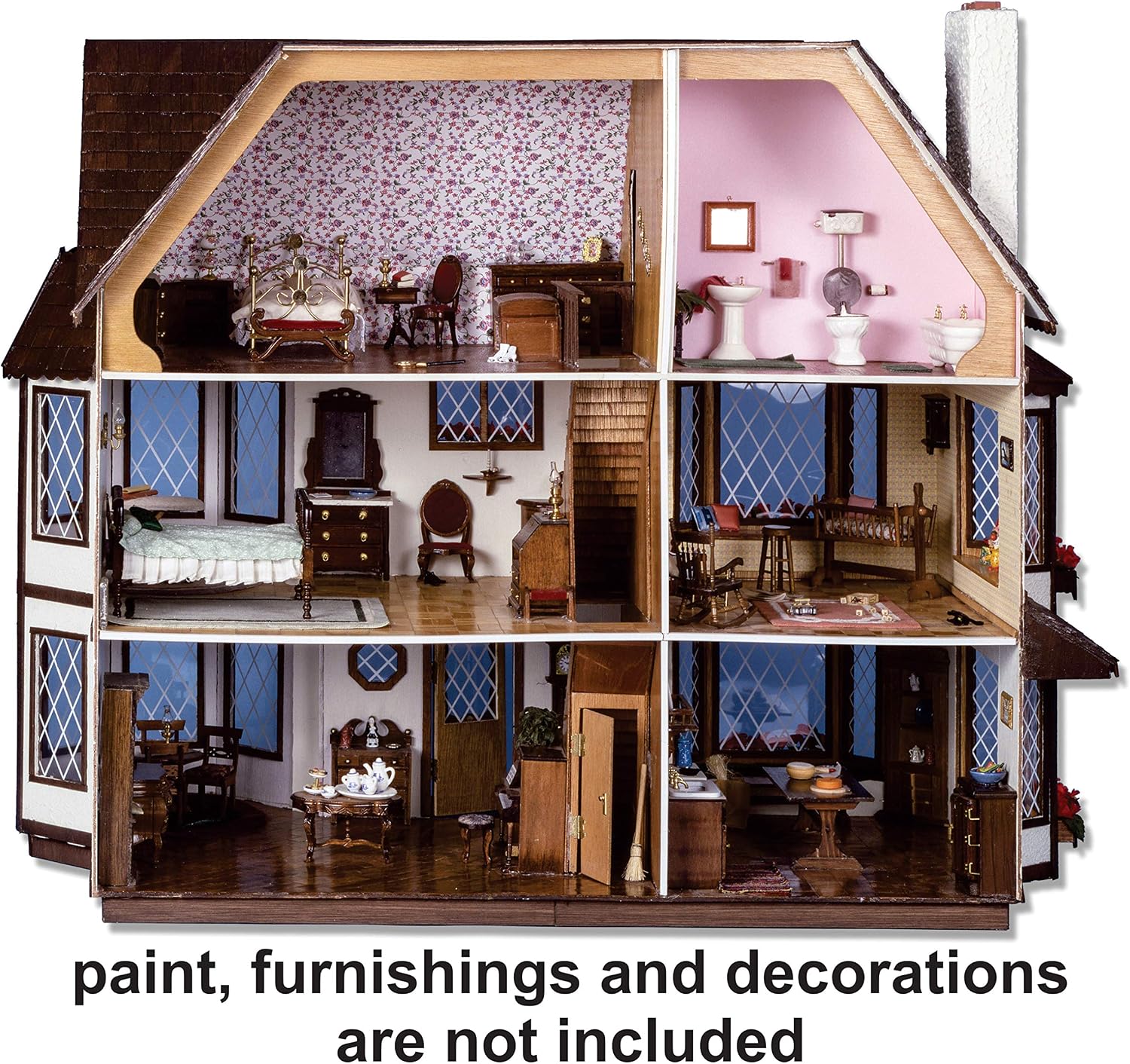 70% Off Discount Greenleaf Harrison Dollhouse Kit - 1 Inch Scale Black Friday - 70% OFF Greenleaf Harrison Dollhouse Kit - 1 Inch Scale