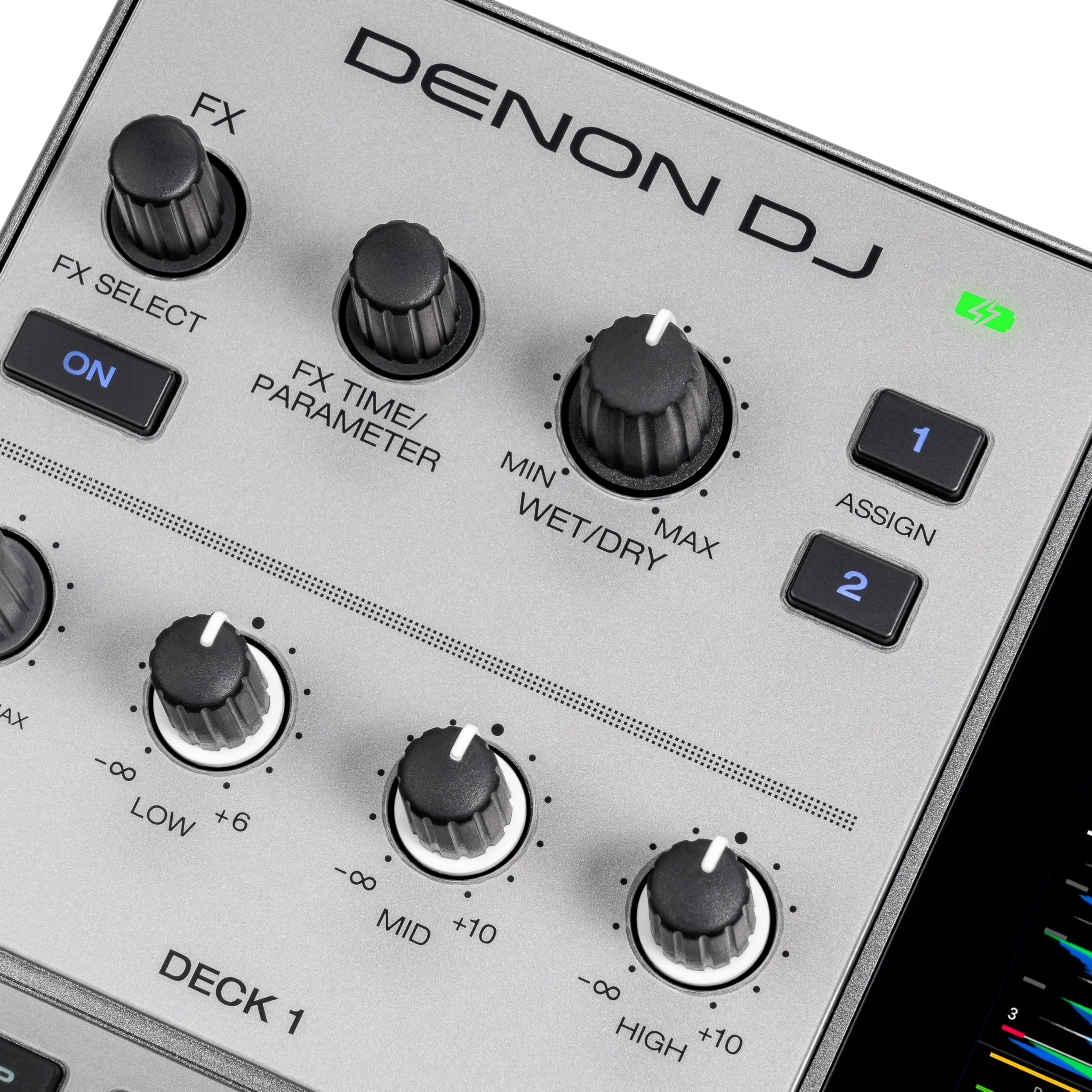Denon DJ PRIME GO+ Controller DJ 2 deck Wi-Fi Bluetooth touchscreen 7" batteria