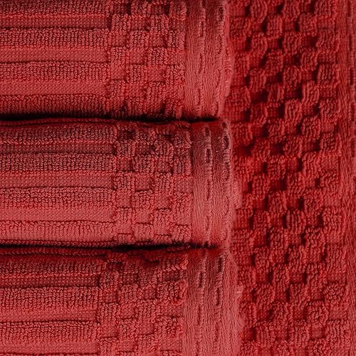 Miniatura 5 de Superior Juego de toallas de baño de algodón de 4 piezas, incluye 4 toallas de baño, uso diario para baño, baño de invitados, secado rápido, spa,