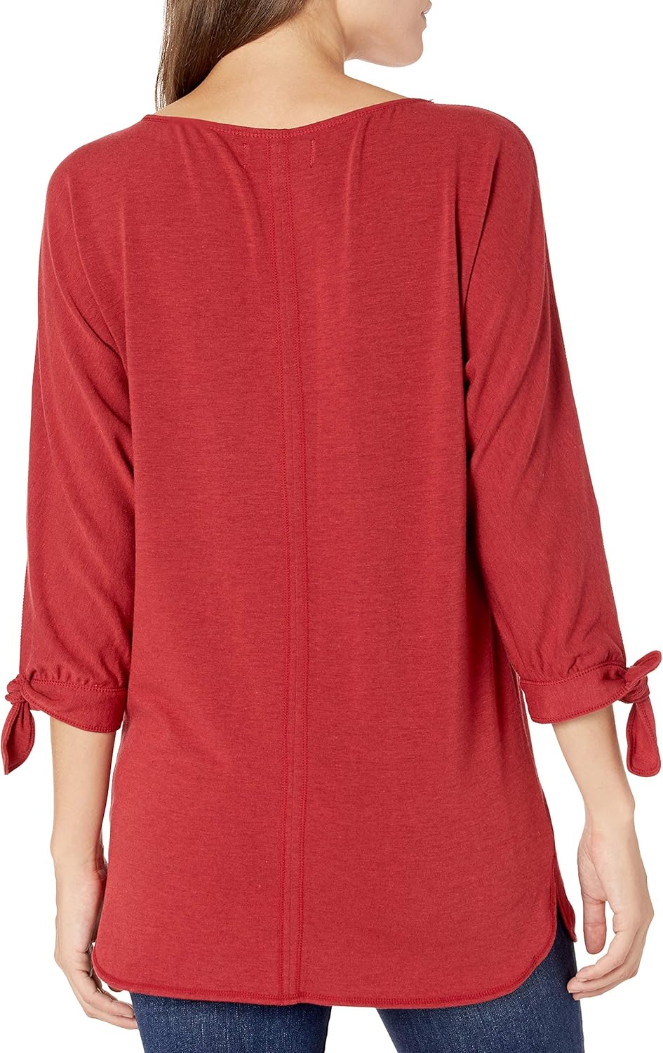 Max Studio Women's Tie Sleeve French Terry Tunic at  Women’s Clothing store