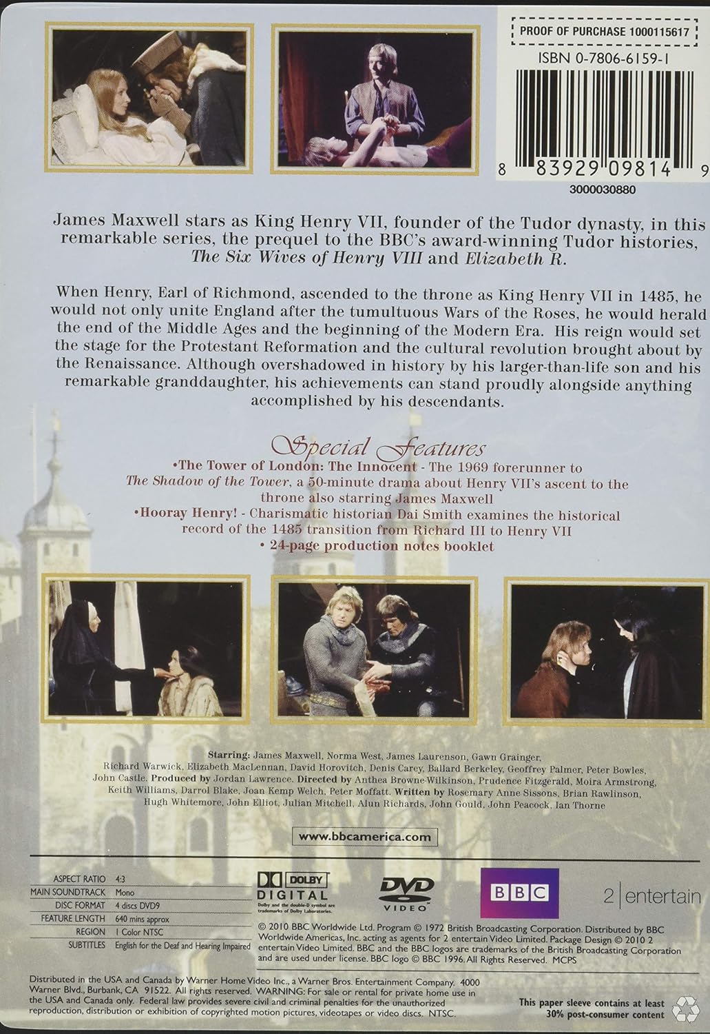 BBC Tudors Collection (The Shadow of the Tower / The Six Wives of Henry VIII / Elizabeth R) image 2
