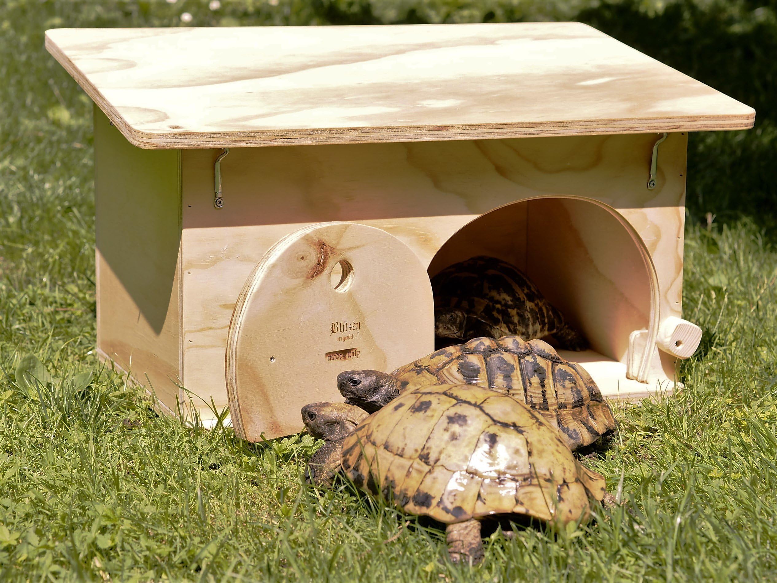 Blitzen, House / Refuge for Tortoises with Bottom, 100 % Made in Italy
