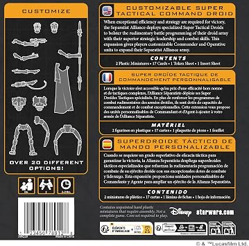 Asmodee | Star Wars: Legion - Customisable Super Tactical Command Droid | Miniature Board Game | Ages 14+ | 2 Players | 90+ Minutes Playing Time