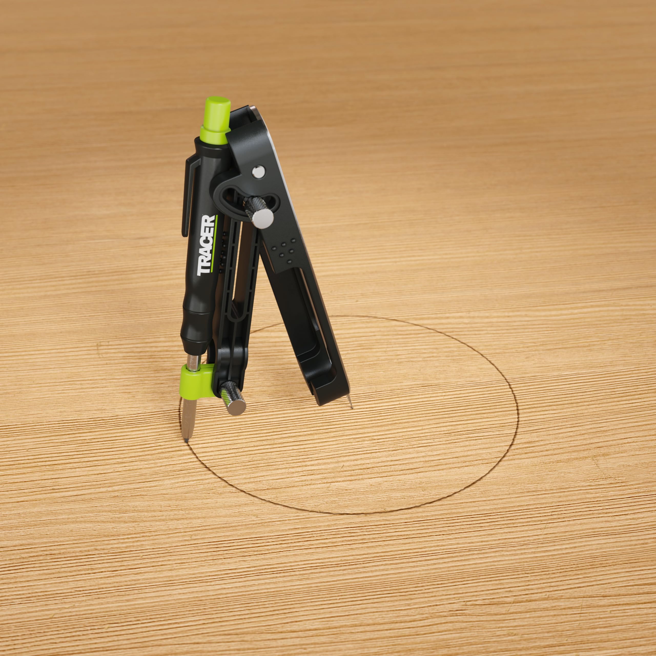 Tracer ProScribe Anreißwerkzeug Set – Multifunktions-Ritzgerät mit Tieflochmarker, 6 Ersatzminenhalter & Tasche | 15 Markieranwendungen | Anreißgerät für Holz, Fliesen & Metall
