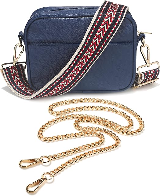 Ladies Cross Body Bag, Shoulder Bag with Adjustable Wide Strap and Chain- Multipurpose Shoulder & Crossbody Bags for Women by Lily England