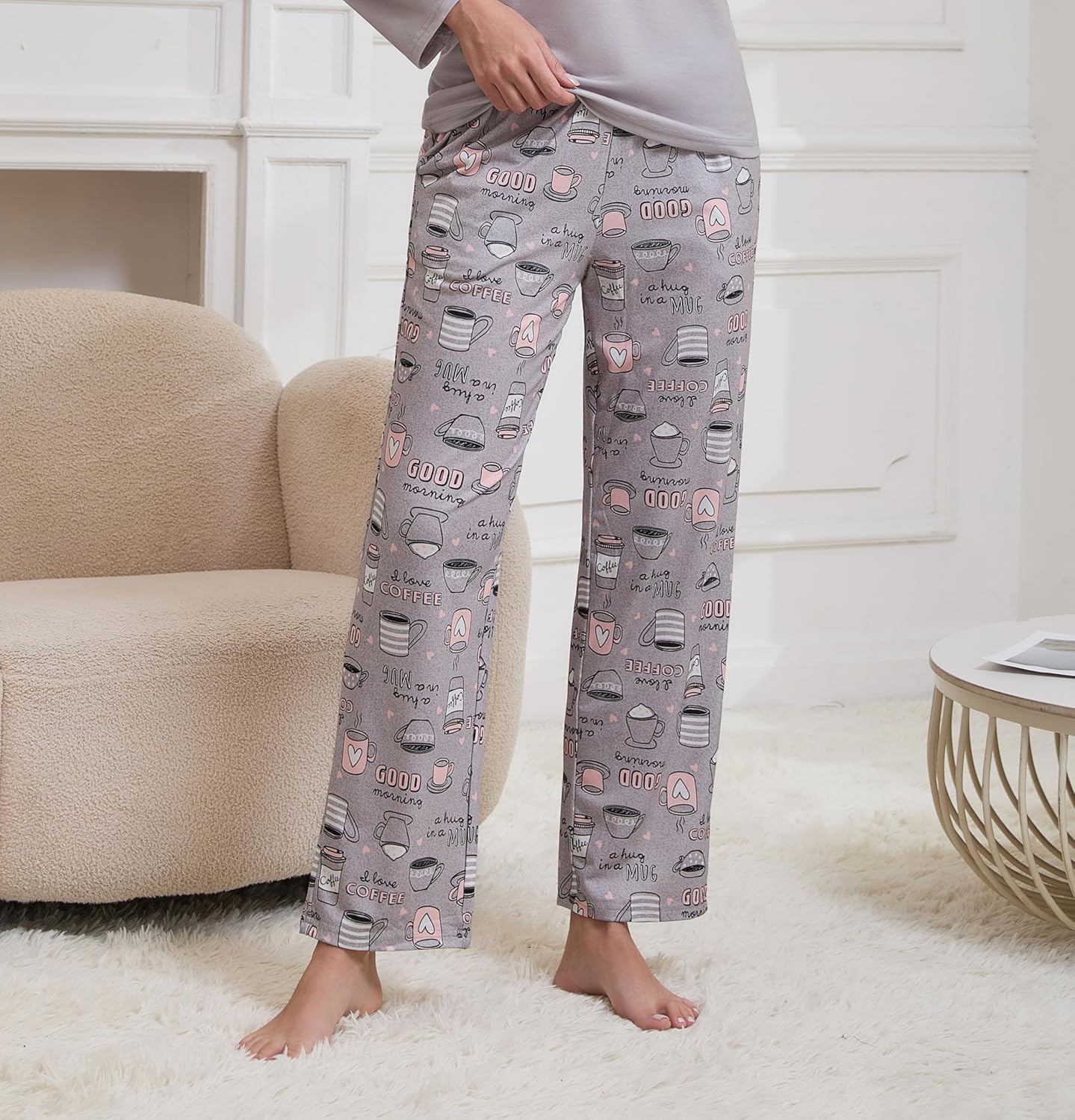 3 Pack: Women's Pajama Pants, Comfy Casual Pajama Bottoms Print Sleep Pants Sleepwear, S-2XL - Image 2