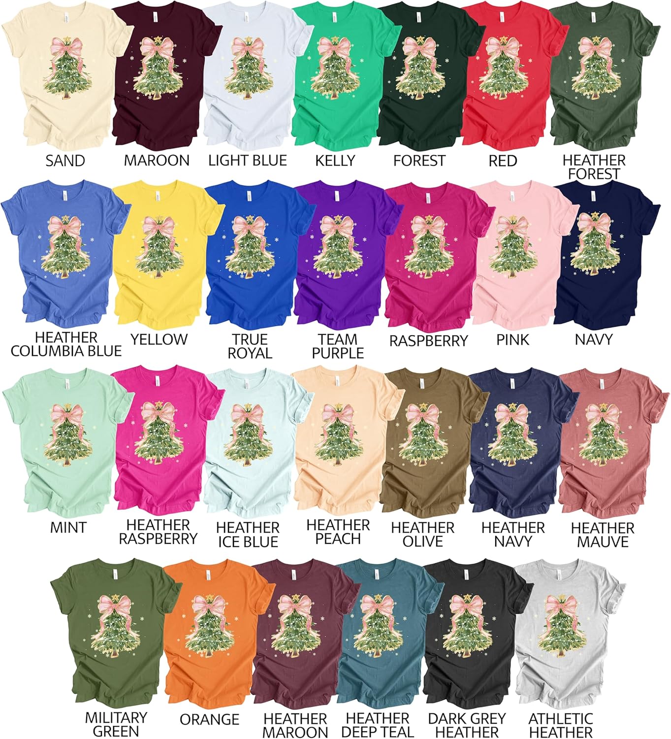 Christmas Sweatshirts for Women, Cute Christmas Crewneck Sweatshirt, Retro Santa & Christmas Tree Sweaters for Women - Image 3