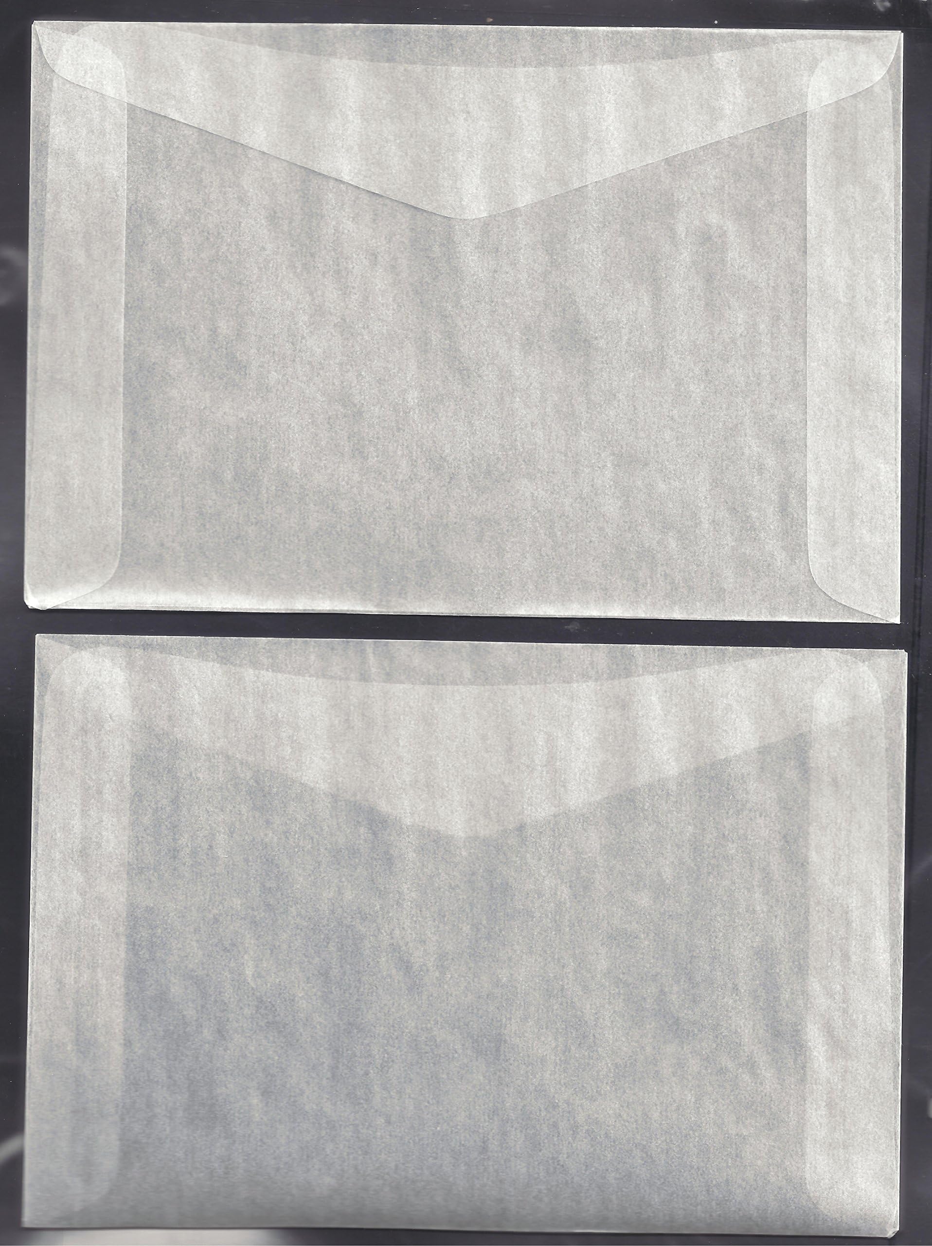 100#8 Glassine Envelopes measuring 6 5/8" x 4 1/2"