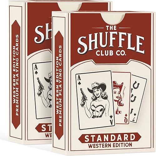 Miniatura 7 de Cartas de Juego del Oeste – Baraja de Vaquero Vintage con Arte Personalizado – Juego de Póquer y Blackjack para Coleccionistas