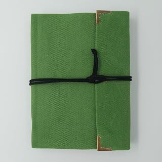 Diários de Viagem em Lona Caderno Médio (Verde Pistache)