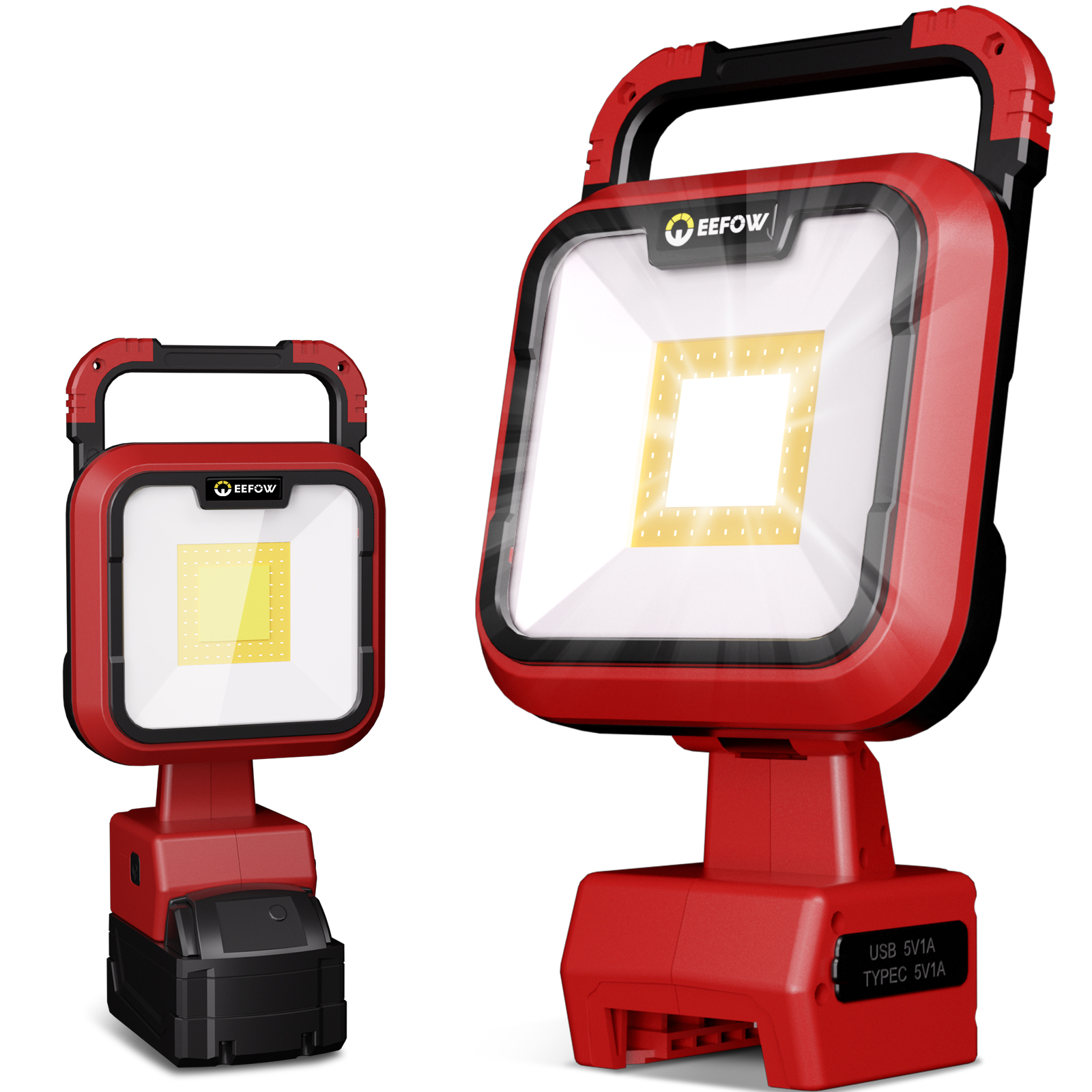 EEFOW Work Light for Milwaukee m18: 9500LM Cordless Led Lights for