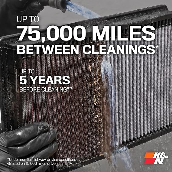 K&N Engine Air Filter: High Performance, Premium, Washable, Replacement Filter: Compatible with 2007-2019 Nissan/Infiniti L4/V6/V8 (Sentra, Juke, Pulsar, Micra, Q50, Q60, Q70, QX70), 33-2409
