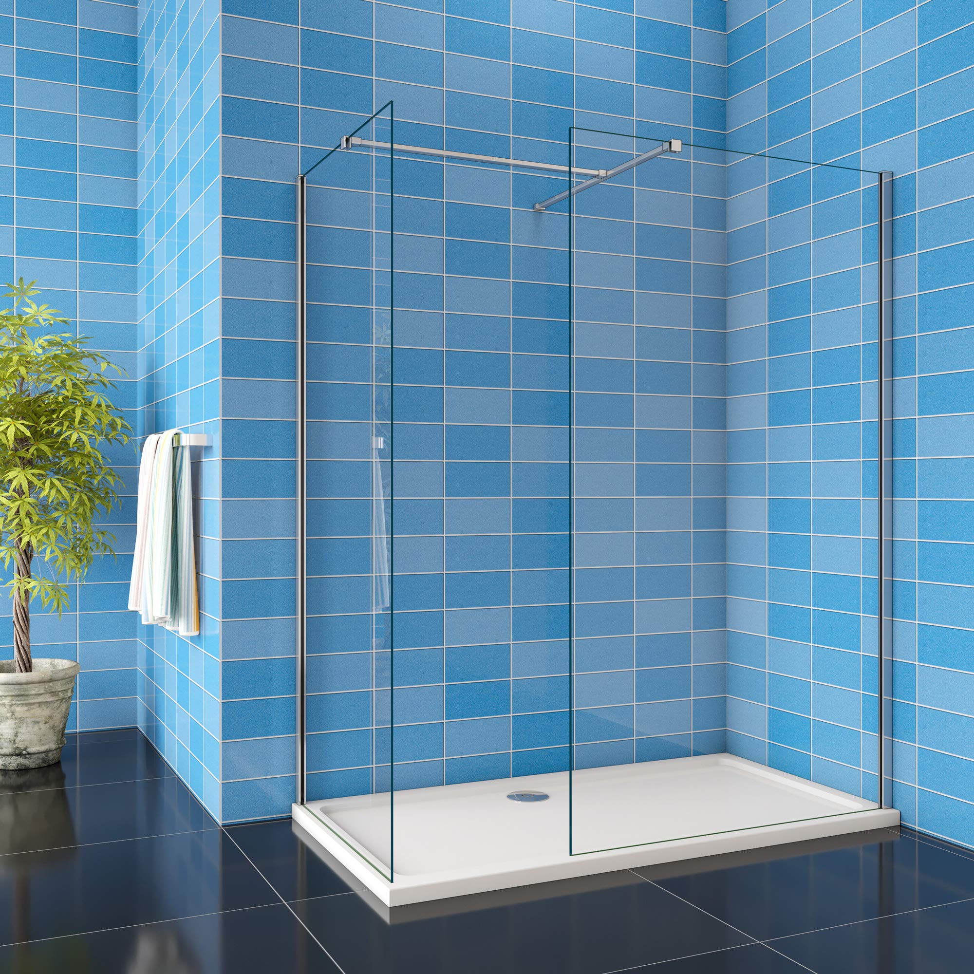 900x800x1900mm Xinyang Two Glass Wet Room 8mm Easy Clean Glass Bath Shower Screen Cubicle Door