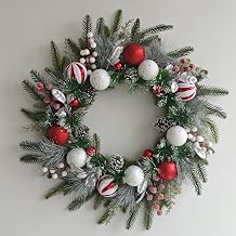Yintiny 24 Inch Christmas Wreaths