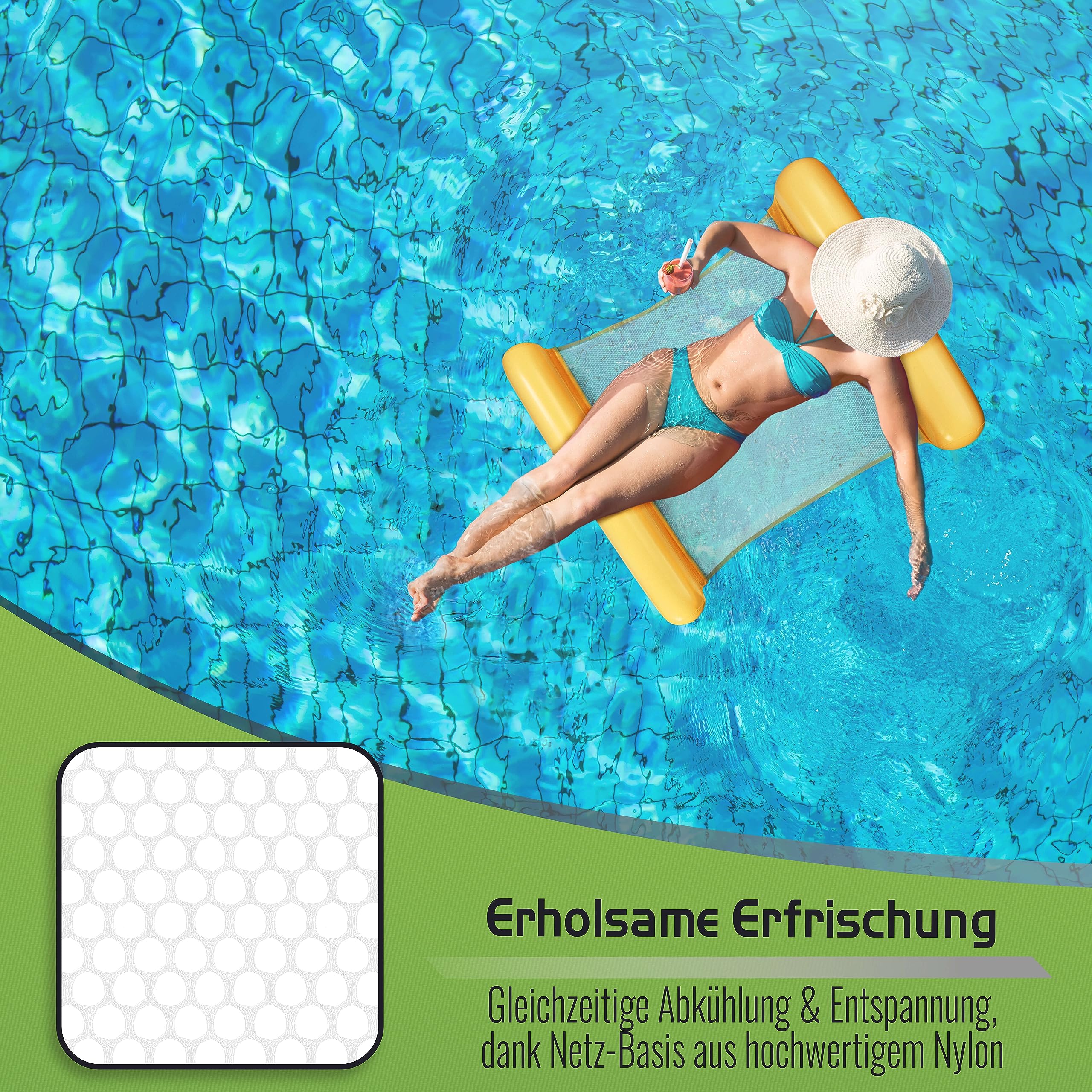 Matelas Gonflable Pour Piscine,Hamac Gonflable à Eau,Jouet De Piscine 4