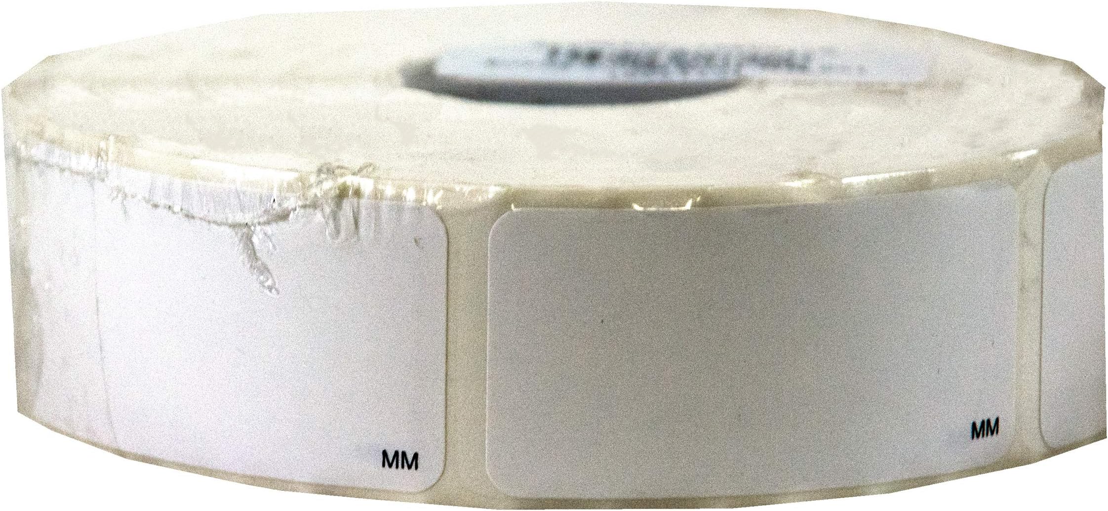 Blank Removable Label, 1" x 2", White (Roll of 1000)