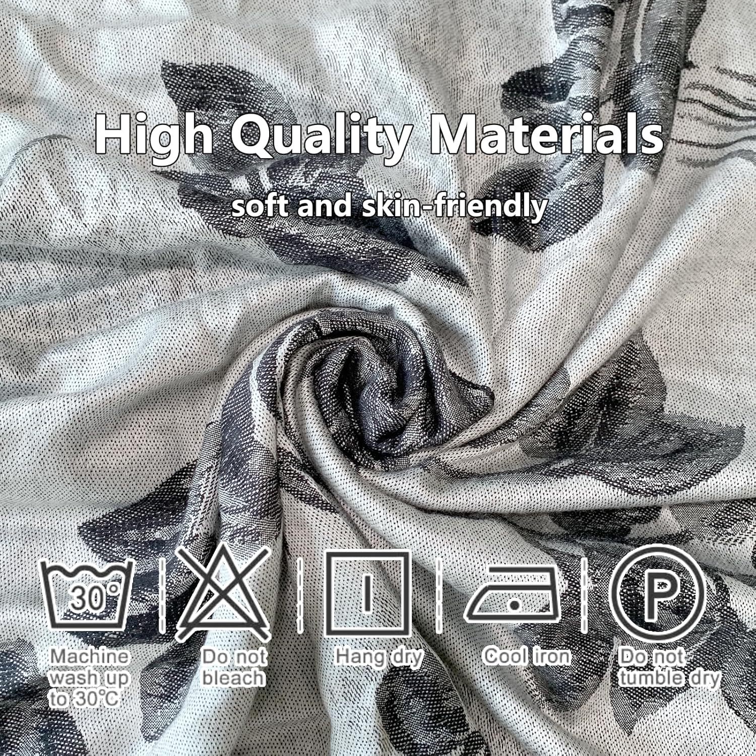 Reversible Paisley Pashmina Shawl Wrap for Women Rave Scarf Vintage Jacquard Scarves Soft All Seasons - Image 6