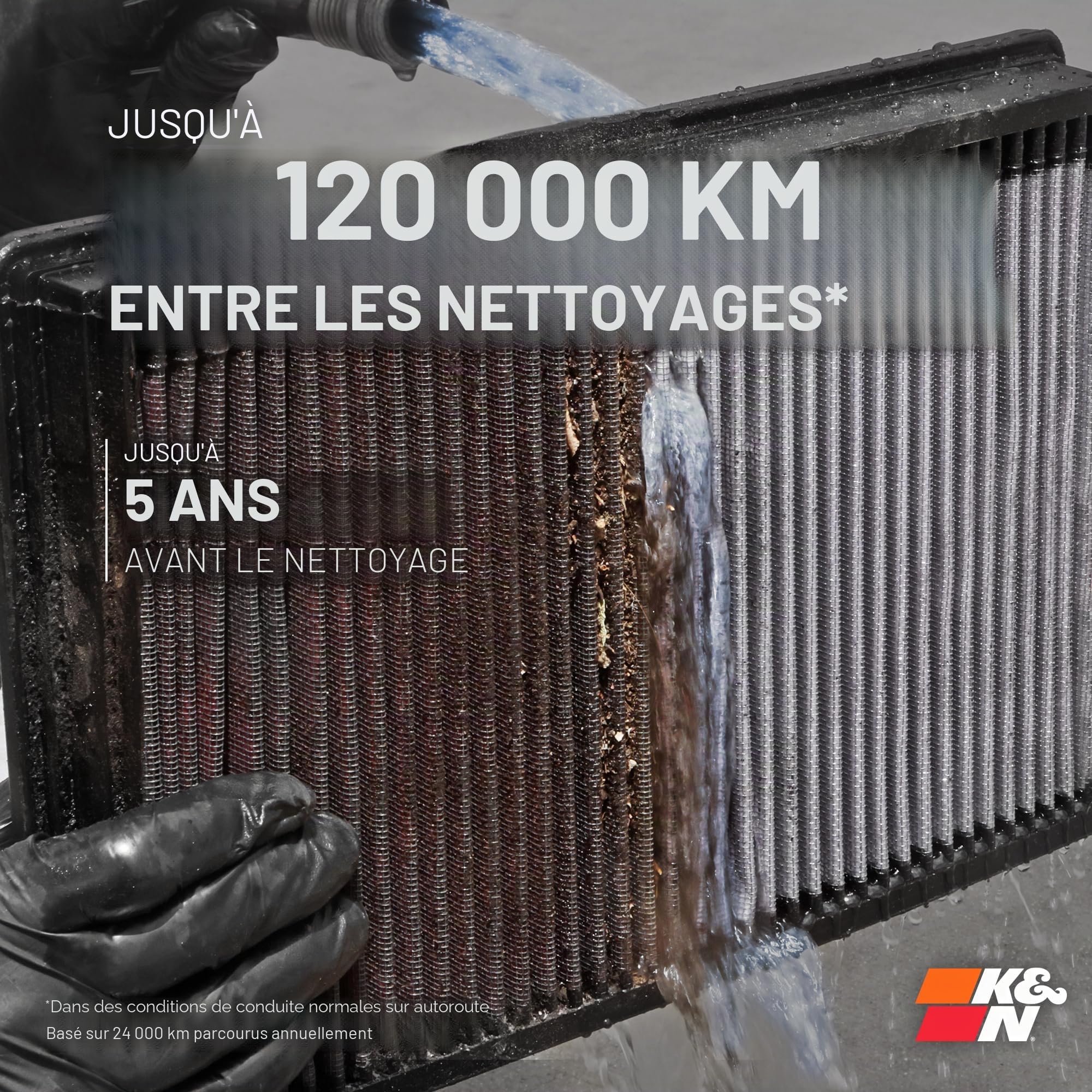 K&N Filtre à air de remplacement compatible avec BMW Série 1 F20/F21 / Série 2 F22/F44 / Série 3 F30/F31 / Série 4 F32 (33-2990)