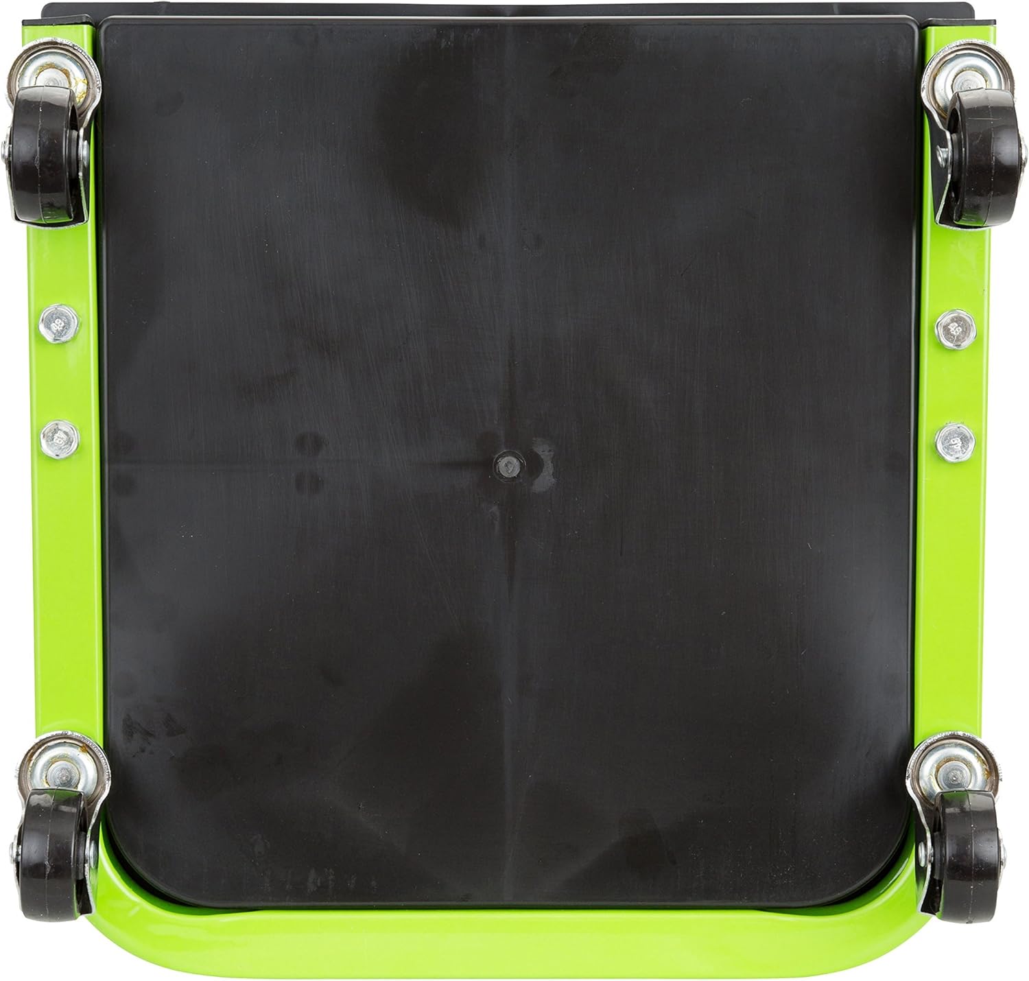 OEMTOOLS 24948 Cushioned Creeper Seat (with Tool Tray) | Comfortable Rolling Mechanic’s Seat with Ample Tool Storage – 11-1/2” x 12-1/2 Tool Tray | Rated for Up to 330 Lbs. | Green