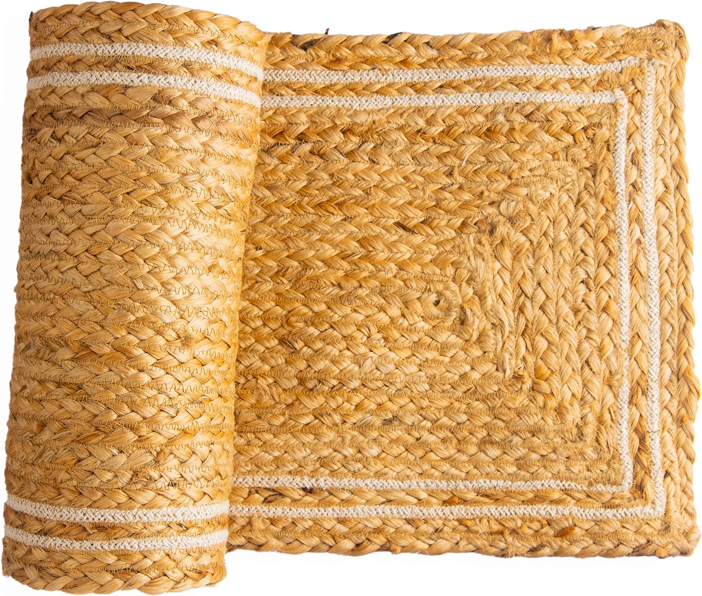 PRADECORJute Table Runner for 4 to 6 Seater Dining Table , Center Table, Coffee Table, TV Unit - Suitable for Living Room , Bedroom, Kitchen - Table, Home Decor - 13 X 72 inches , Set of 1