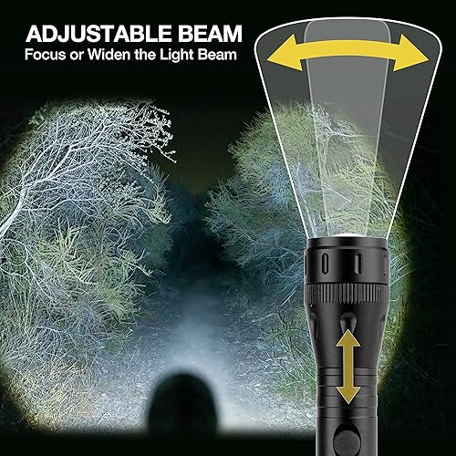 Miniatura 4 de Scosche SCOLGHT3-RPSP1 ScoLight - Linterna LED resistente al agua de 200 lúmenes de 12 pulgadas con haz ajustable, luz de seguridad personal