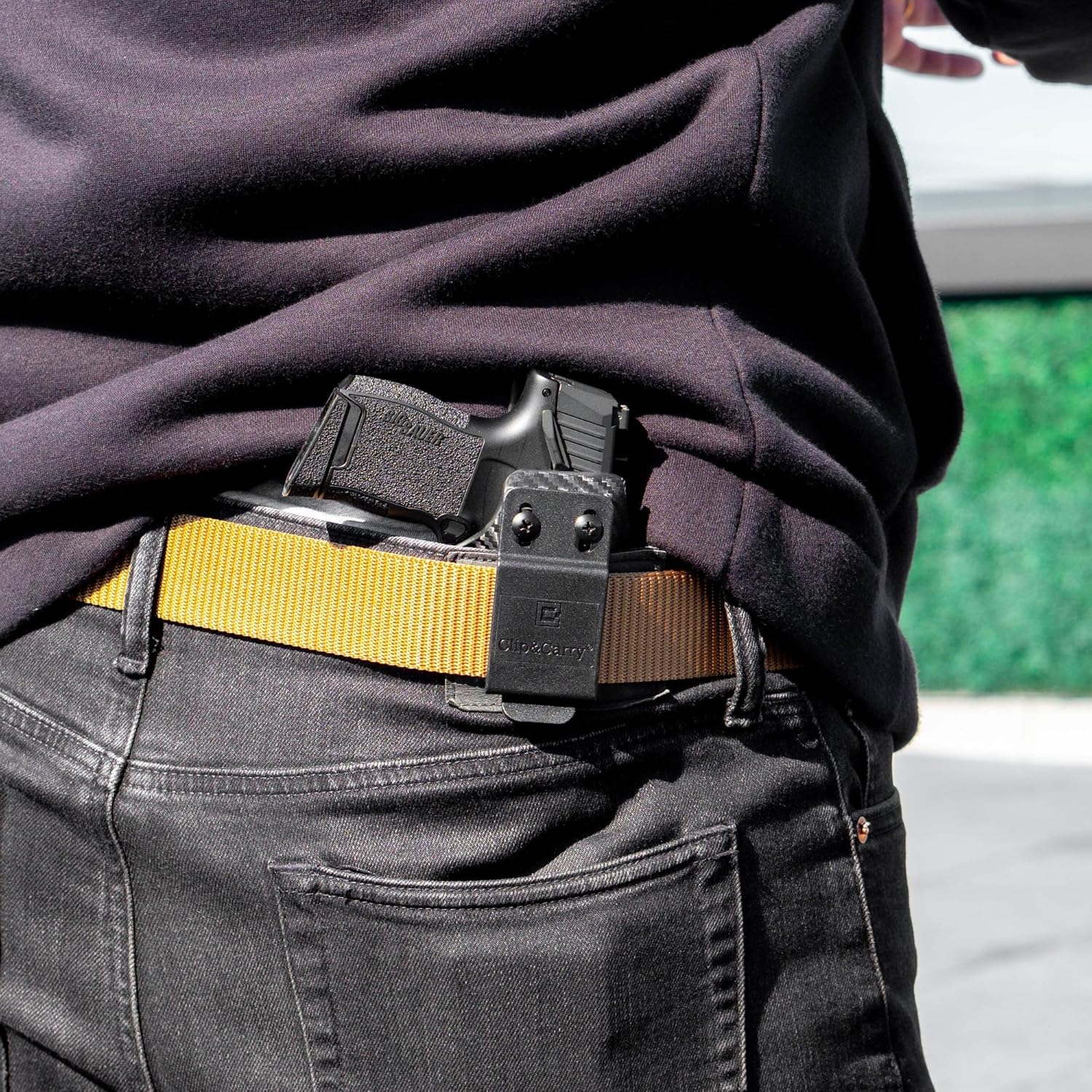 Clip & Carry IWB Kydex Holster for The BYRNA SD/EP Non-Lethal Pepper Launcher - Inside The Waistband Carry - Audible Click Retention - USA Veteran Made
