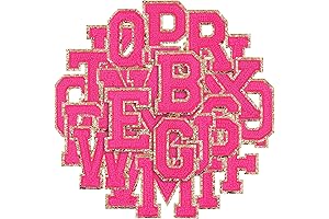 Hot Pink Iron-On Letters for Unique Customization