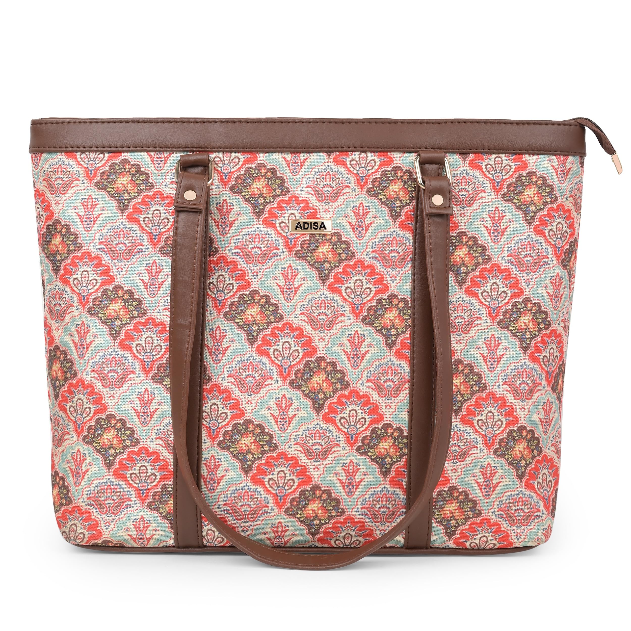 ADISA Women's Office Laptop Handbag Large Printed Shoulder Bag (ADW4087) — Amazon image 10