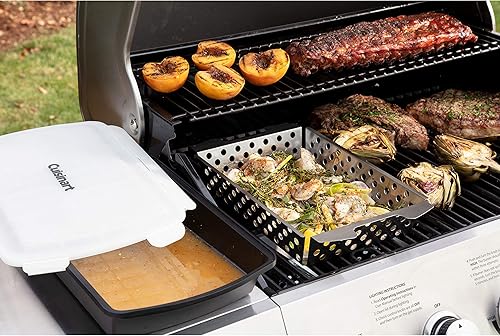 Miniatura 7 de Cuisinart CMT-200 - Juego de cesta de marinada y parrilla, acero inoxidable