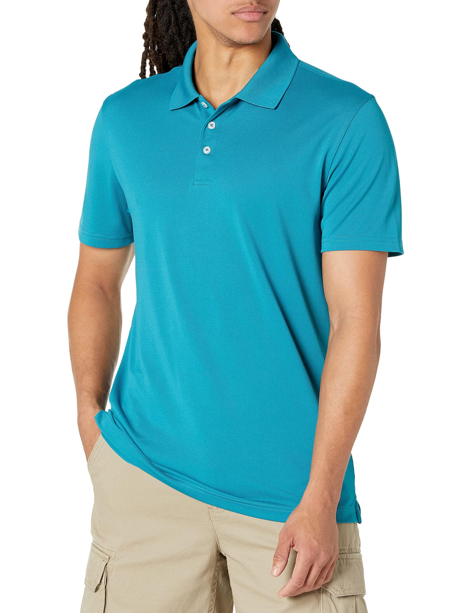 Amazon Essentials Herren Golf-Poloshirt, Schnell Trocknend, Schmale Passform - Auslauffarben