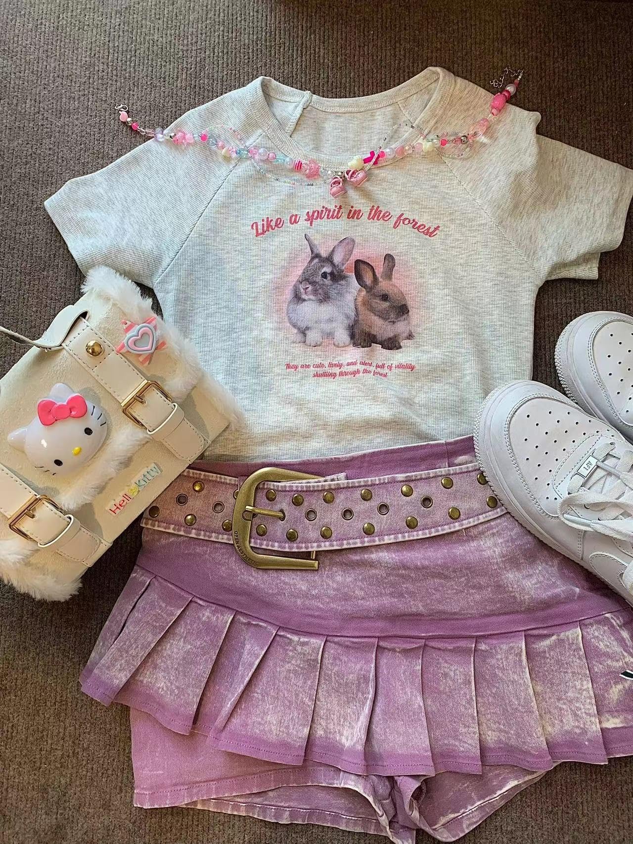 Kawaii Y2K Denim High Waist Skirt, Chic Design 80s Vintage Mini Short Skirt Preppy Harajuku Ruffle Women Girls Skirt