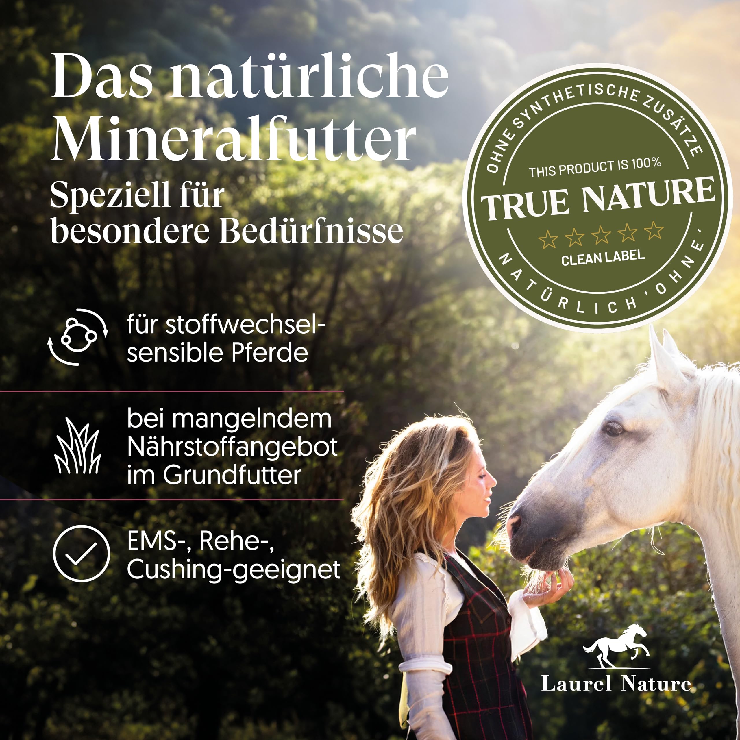 Premium Plus Minerals 1,5kg [100% Natur] mineralfutter Pferde, Vitamin c Zink selen, mineralfutter/Freizeit/Pferd Senior Snacks Pferde Zubehör